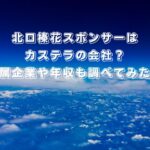 北口榛花スポンサーはカステラの会社?所属企業や年収も調べてみた!